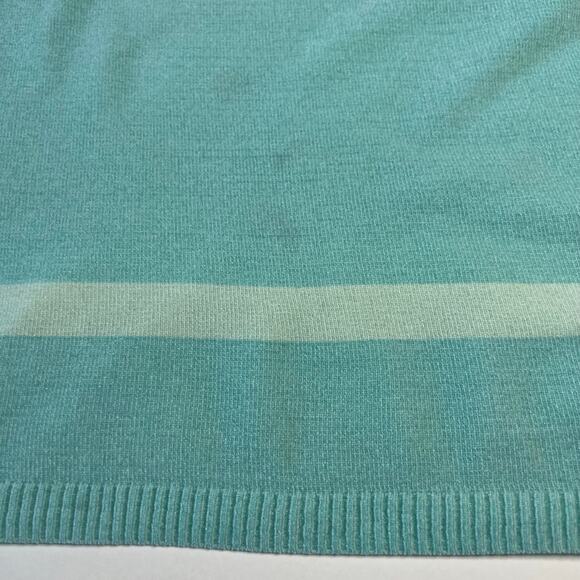 Soft Surroundings Womens Popover Sweatshirt Blue Striped Terry Cloth Top Size XL - Picture 8 of 10